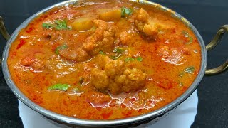 காலிபிளவர் உருளைகிழங்கு குழம்பு இப்படி செஞ்சு அசத்துங்க cauliflower potato gravyAloo Gobi gravy [upl. by Zashin]