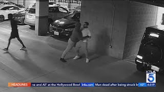 Violent followhome robbery caught on camera in North Hollywood [upl. by Lydell]