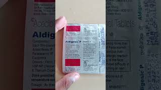 Acecofenac amp Paracetamol Tablet  Aldigesic P Tablet Full Review [upl. by Eiwoh]