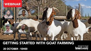 Webinar Getting started with goat farming [upl. by Leeda781]