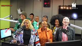 Sarafina cast singing the songs live on Metro Fm [upl. by Sisco]