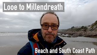 Looe to Millendreath Walk Across The Beach  South Coast Path  Cornwall [upl. by Mariano]