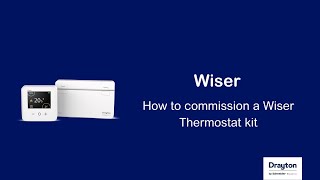 Wiser  how to commission a Wiser Thermostat kit [upl. by Andi]