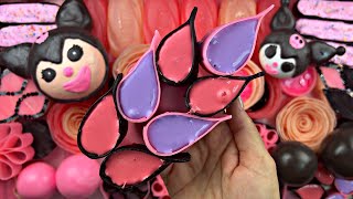 Soap ASMR  Clay cracking  crushing soap boxes with glitter starch foam and slime 🖤 [upl. by Nnyw]