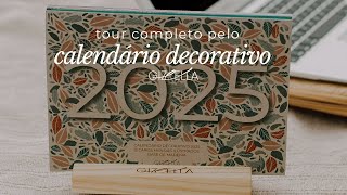 Calendário decorativo 2025  Tour completo [upl. by Eittod302]