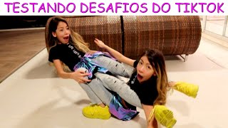 TESTANDO DESAFIOS DO TIKTOK [upl. by Hayton]