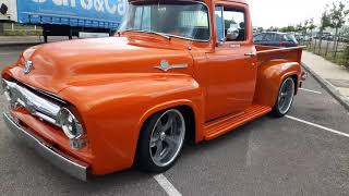 Ford F100 1956 302ci Air ride [upl. by Ecnerwal212]