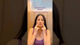 Lymphatic drainage massage✅ onlineyogaclass yogawithkamya facemassage skincareroutine faceyoga [upl. by Lehar]