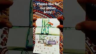 Paper folding Drawing of Indian army ytshorts viralshorts [upl. by Johannah]