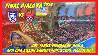 JDT vs KL City  Final Piala FA 2023  20  Vlog  JDT terus mendakap PialaTahniah JDT [upl. by Kendre]