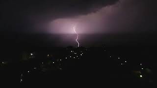 Rain 60min Thunderstorm and Rain Sounds in a lightning storm [upl. by Eibrik]