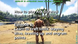 Ark Survival Evolved for beginners Learn to craft collect items use the item slots [upl. by Razec]