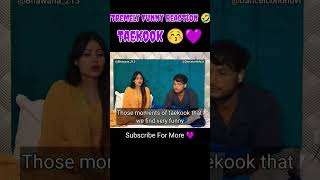 BTS Teakook Cutest And Funniest Moments Reaction Shorts  Dance Icon Bhuvi  taekook ytshortsbts [upl. by Nobe]