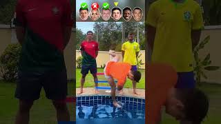 Güler VS Lehmann VS Kroos VS Gavi VS Vini VS Ronaldo  Water Jump Challenge [upl. by Roselani]