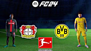 FC24  Bayer Leverkusen vs B Dortmund  Bundesliga  PS4 Gameplay [upl. by Htebaras718]