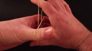 How to Best rubber band magic trick EVER [upl. by Ardnosal]