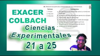 Preguntas 21 a 25 Ciencias Experimentales Exacer [upl. by Liliane]