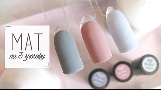 Matowy Manicure Hybrydowy  Jak Zrobić Matowy Efekt Na Paznokciach TUTORIAL [upl. by Hunsinger875]