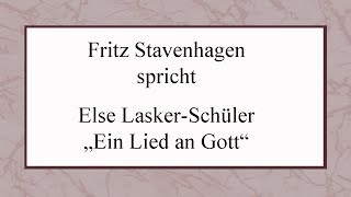 Else LaskerSchüler „Ein Lied an Gott“ [upl. by Yojal513]