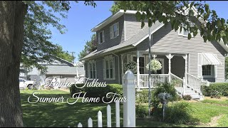 STOP MUST WATCH Country ANTIQUE Primitive Cottage DECOR Decorating  Summer HOME TOUR  Antiques [upl. by Ahsiem]