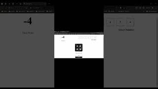 dice game react project  dice game project using html css and javascript  react reels trending [upl. by Lonnie697]