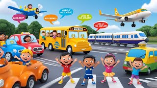 transport song  vehicle for transport song for kids jollyjiggleapoem [upl. by Naejeillib]