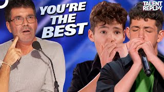 Brothers Gage WOWs with Harmonica Skills on AGT  Americas Got Talent [upl. by Ryann]