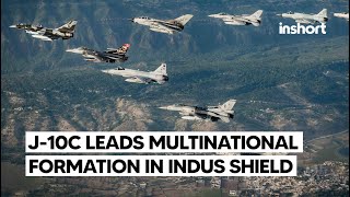 J10C Leads Multinational Formation in Showcasing a Diverse Array of Allied Aircraft  InShort [upl. by Acinoda]