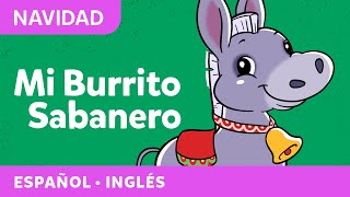 Mi Burrito Sabanero  My Little Donkey  Christmas Carol  English and Spanish  Villancico Canticos [upl. by Barimah237]