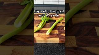 Cutting food until it‘s paste Day 7 celery satisfying [upl. by Gundry660]