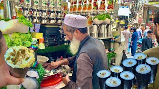 Peshawari Famous Lassi  Baba Famous Lassi  Two 60 Year Old Baba Lassi  Peshawar Street Food [upl. by Ynatil]