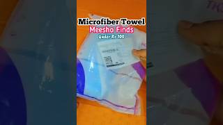 Microfiber Towel from Meesho Unboxing 😍 Best Viral Hair Care Product microfiber fabriccare [upl. by Ruon]