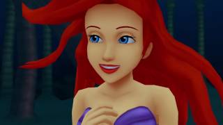 Kingdom Hearts 2 HD Final Mix MOVIE Disneys Little Mermaid 60FPS 1080P [upl. by Ailsa]