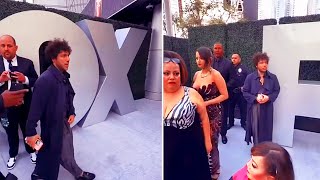 Selena Gomezs beau Benny Blanco gets escorted off Emmys carpet [upl. by Guerin]