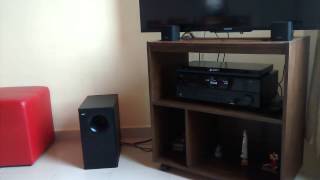 Bose Acoustimass 3 Series IV amp Yamaha RXV375 Test Korn [upl. by Ati]