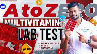 A to Z MULTIVITAMIN REVIEW WITH LAB TEST REPORT  PASS OR FAIL  review health fitness [upl. by Helyn]