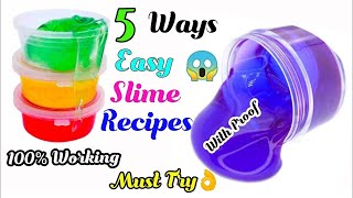 How to make slime activator at home with proofHomemade slimeslime using fevicolclearglueNo borax [upl. by Darla599]