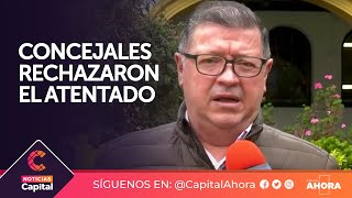 Concejales de Bogotá se pronunciaron frente al atentado en Ciudad Bolívar [upl. by Rratsal]