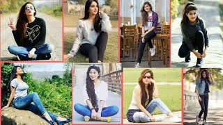 Stylish Jeans Poses for Girls  Jeans Photoshoot Ideas  Jeans Photo Poses in standing amp sitting [upl. by Manbahs57]