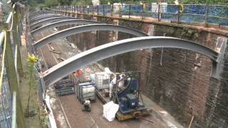 Stobart Rail  Chorley Flying Arches  Time Lapse [upl. by Pilihp849]