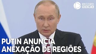 Putin anuncia anexação de quatro regiões ucranianas [upl. by Oakleil]