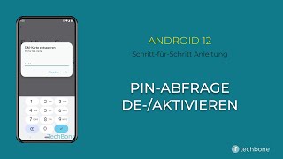 PINAbfrage deaktivieren Android 12 [upl. by Suhail405]