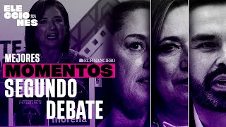 Mejores momentos del SEGUNDO DEBATE presidencial [upl. by Noirred782]