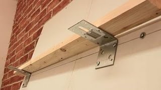 How To Attach Shelves To Drywall [upl. by Ahsinelg]