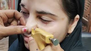 How to Use Piercing Gun  EarNose Piercing Procedure With Gun Shot  earpiercing nosepiercing [upl. by Latt]