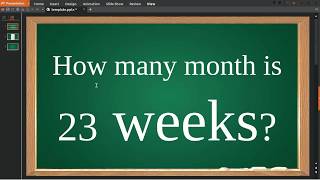 How many month is 23 weeks [upl. by Batista916]