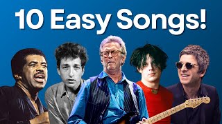 10 Iconic amp Easy Guitar Songs for Beginners at multiple levels [upl. by Einallem558]