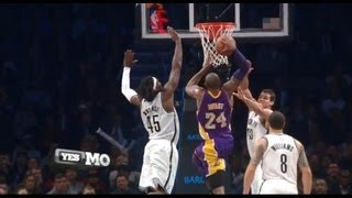 Kobe Bryant Dunks on Gerald Wallace amp Kris Humphries in Glorious HD  Slo Mo [upl. by Colver]