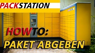 How To DHL Packstation Paket abgeben [upl. by Fransisco]