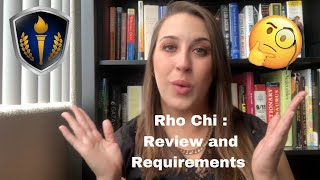 Rho Chi Review amp Requirements [upl. by Paddy]